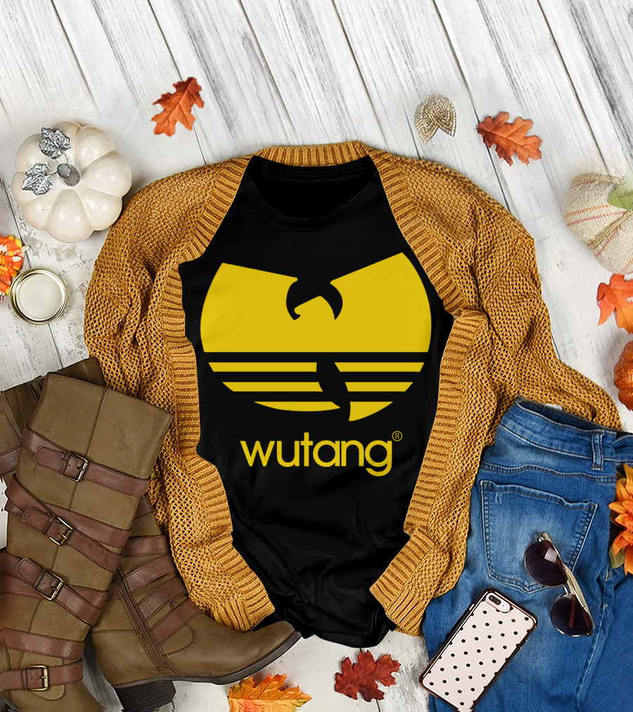 Wutang Yellow Iconic Symbol and Text T-Shirt