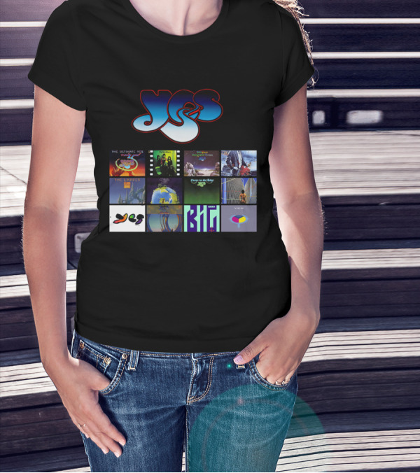 Yes Band Album Collection Highlights Classic Covers And Iconic T-Shirt