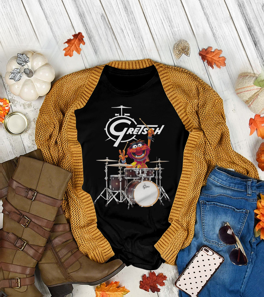 The Muppet Show Animal with Gretsch Drums T-Shirt