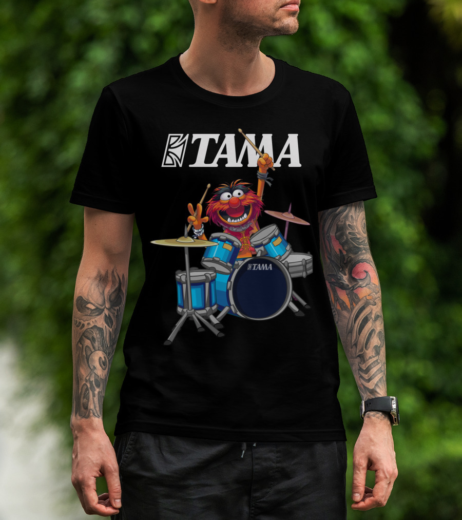 The Muppet Show Animal With Tama Drums Enthusiastic Performance T-Shirt