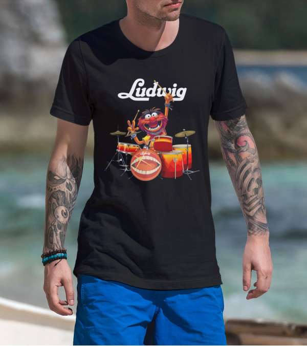 The Muppets Animal Ludwig Drums T-Shirt