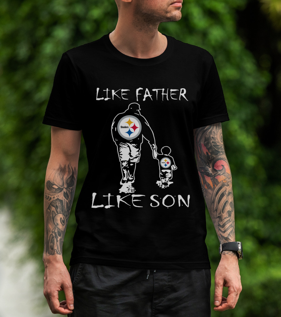 Pittsburgh Steelers Like Father Like Son Fan Connection T-Shirt