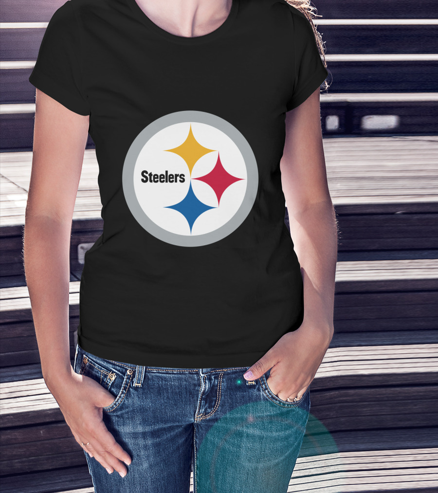 Pittsburgh Steelers Circular Emblem With Iconic Stars T-Shirt