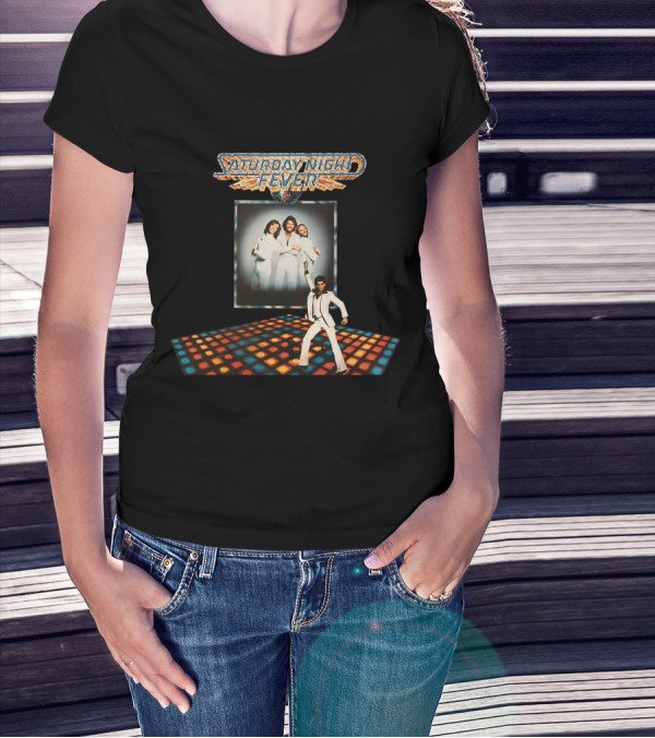Saturday Night Fever Disco Dance 1977 With Bee Gees T-Shirt