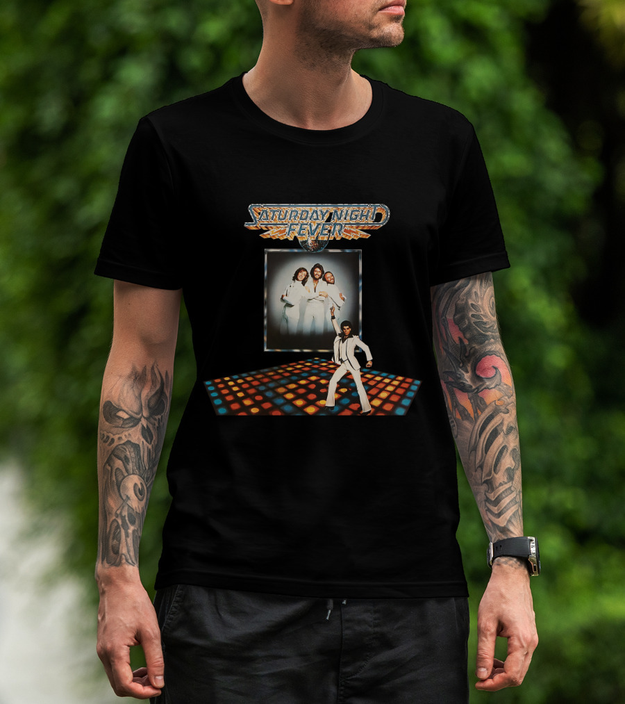 Saturday Night Fever Disco Dance 1977 With Bee Gees T-Shirt