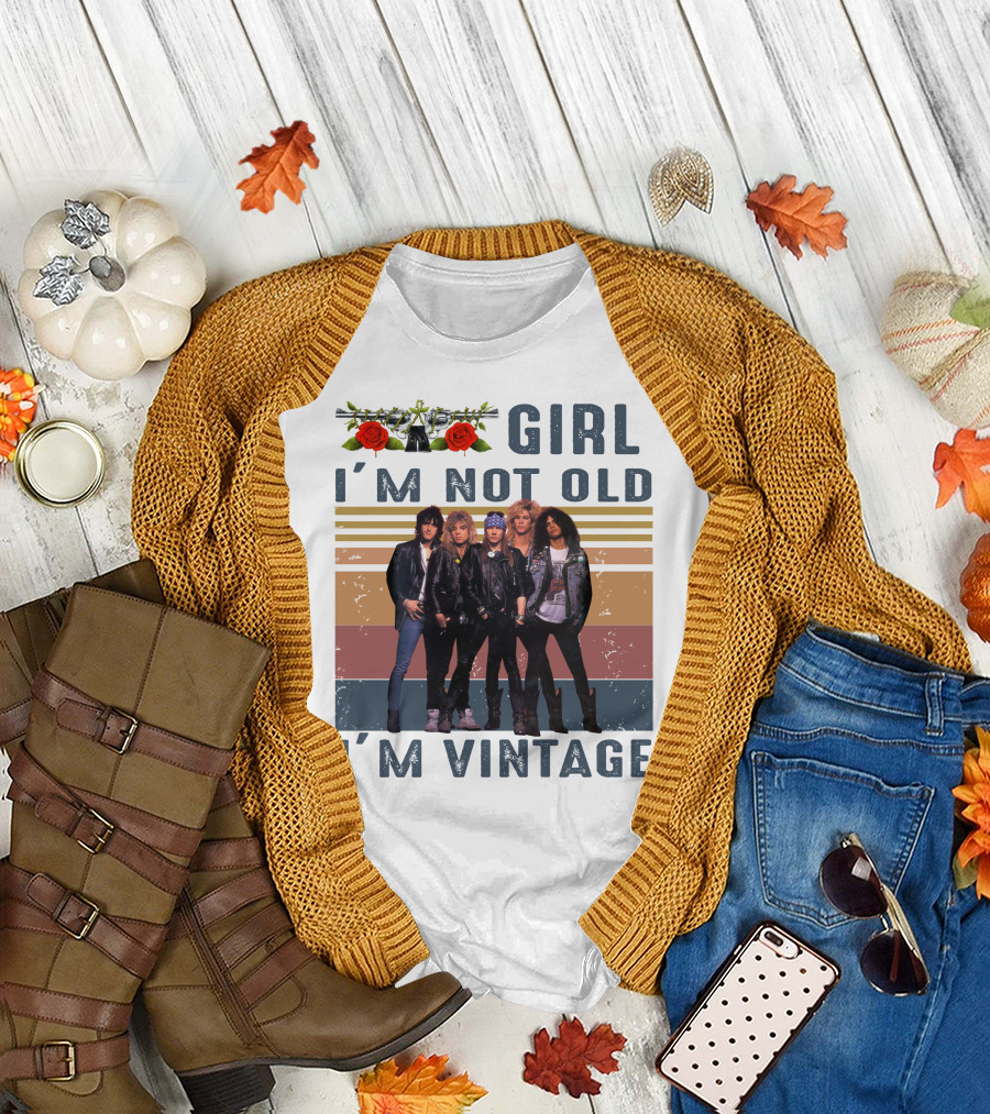 Guns N' Roses Girl I'm Not Old I'm Vintage T-Shirt
