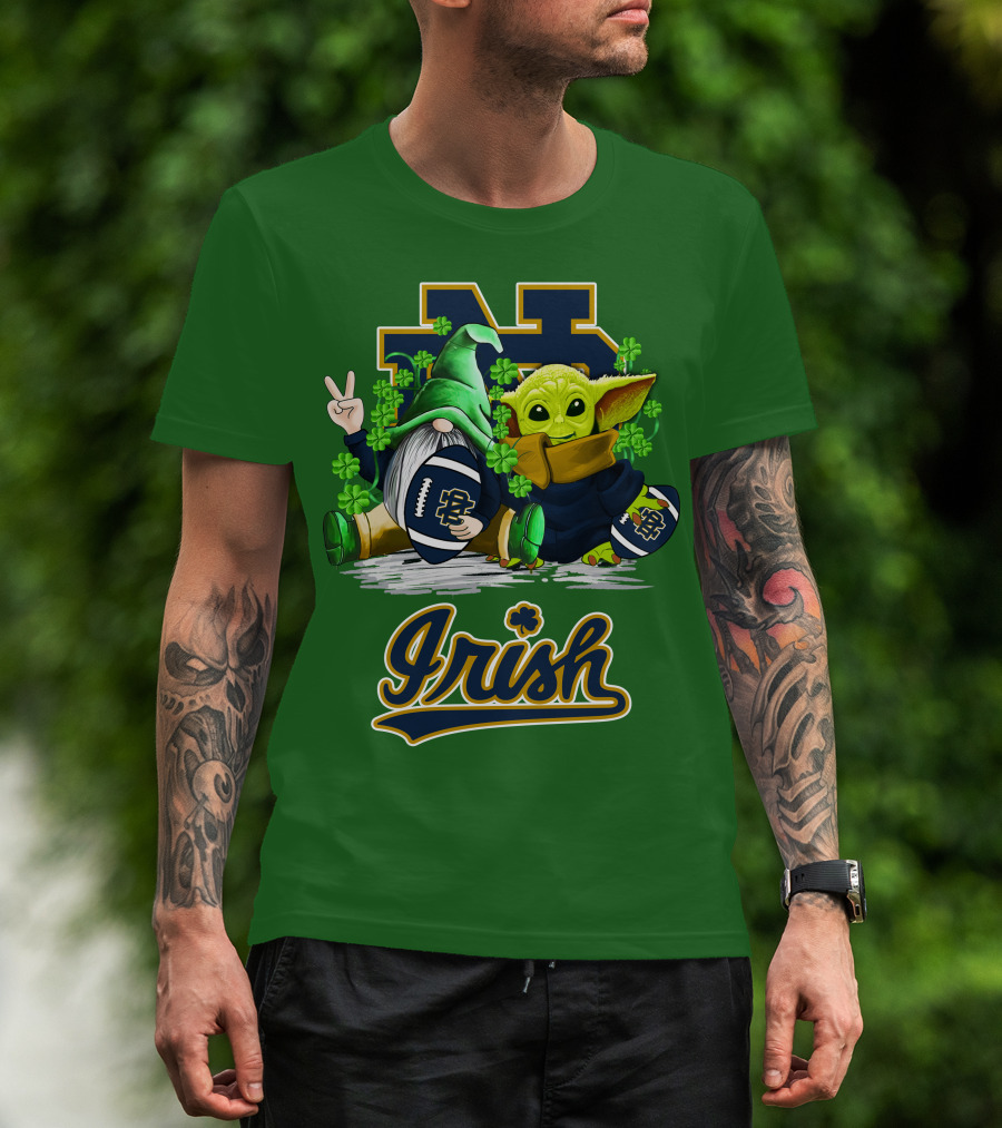 Notre Dame Fighting Irish Football St Patrick's Day Irish T-Shirt