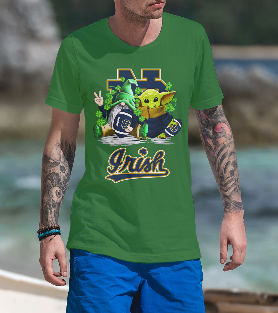 Notre Dame Fighting Irish Football St Patrick's Day Irish T-Shirt