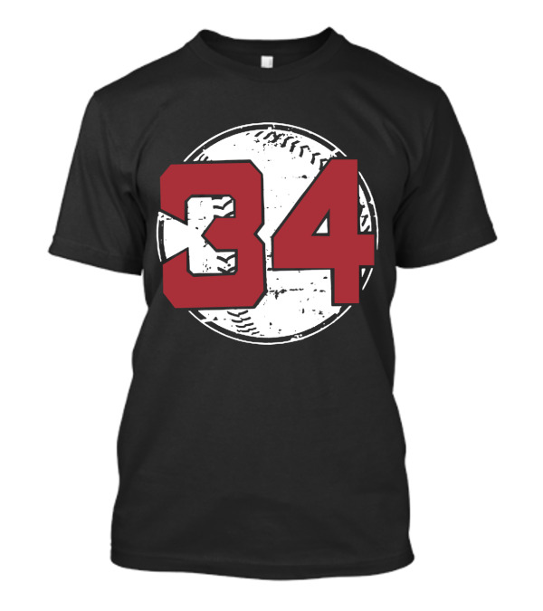 David Ortiz Big Papi Boston Red Sox Number 34 Retirement Baseball T-Shirt