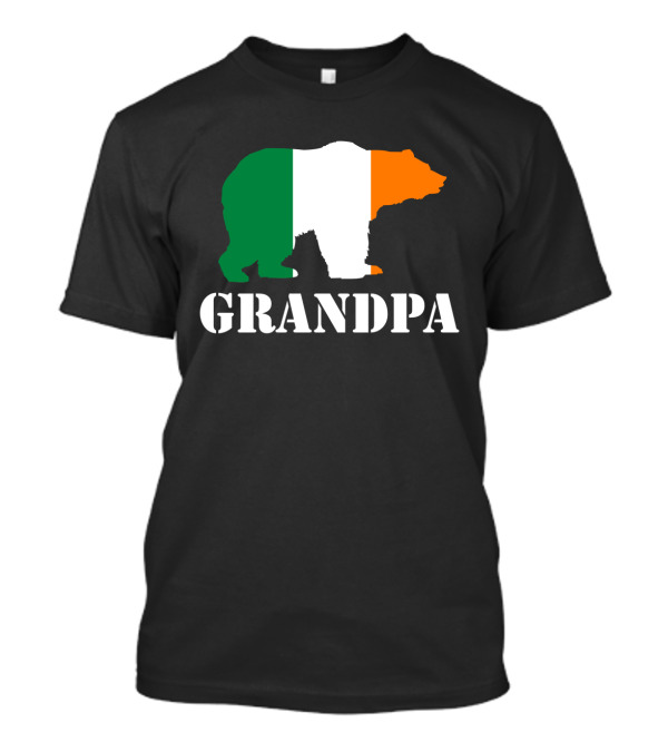 Grandpa Bear Irish Flag T-Shirt