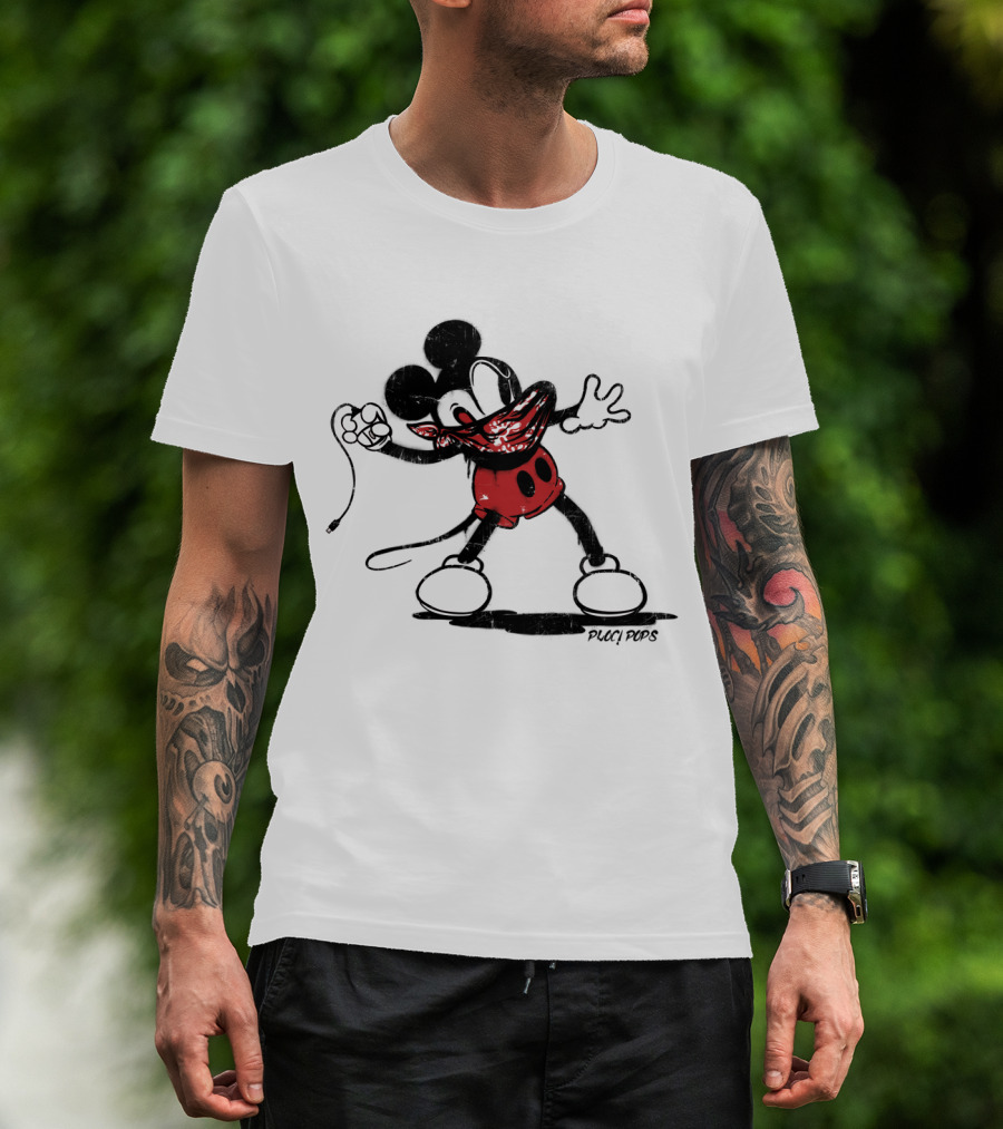 Banksy Mouse Red Bandana Pucci Pops T-Shirt