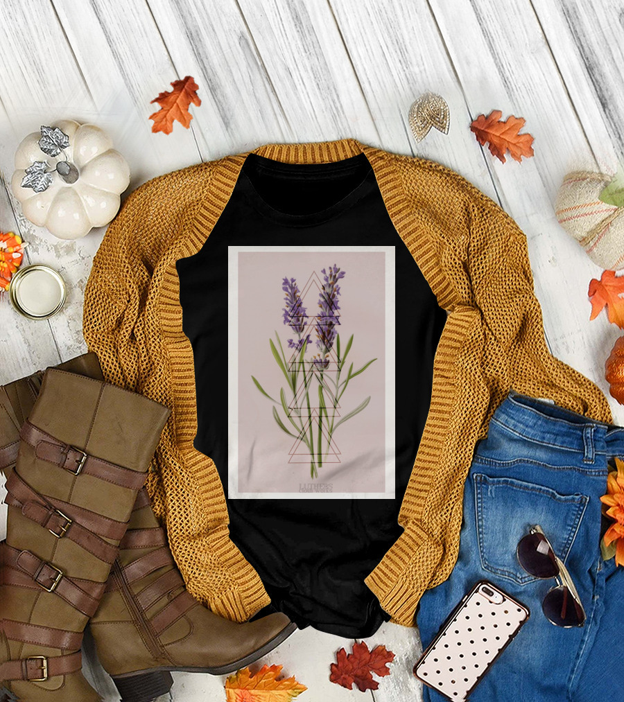 Luthers Casia Geometric Lavender T-Shirt