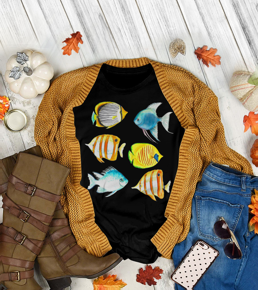 Vibrant Tropical Fish Collection T-Shirt