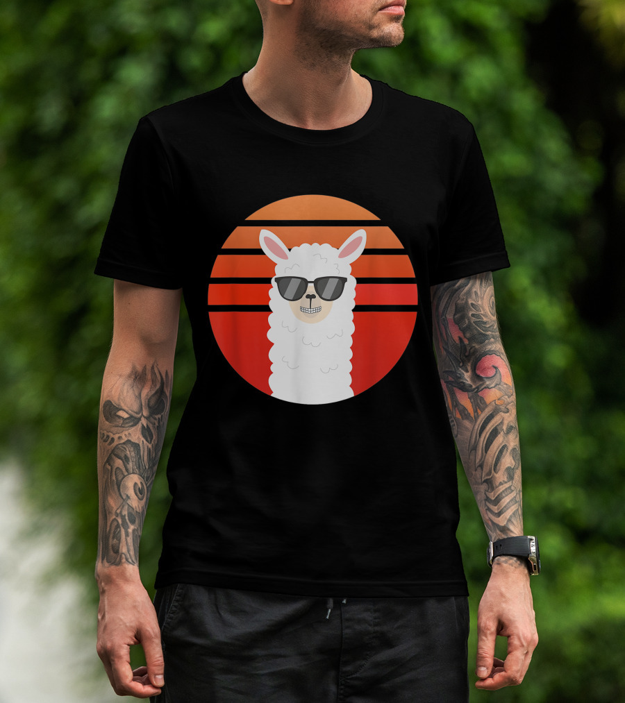 Alpaca Grin Sunset Shades T-Shirt