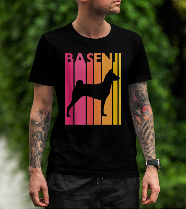 Basenji Retro Love Vintage T-Shirt