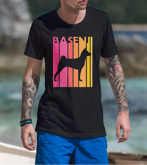 Basenji Retro Love Vintage T-Shirt