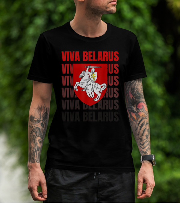 Viva Belarus Pogonya Emblem Flag T-Shirt