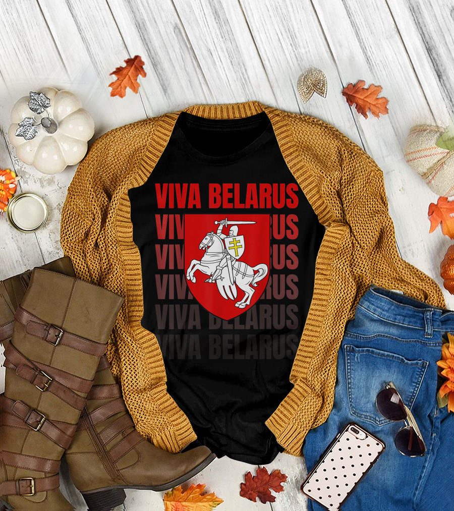 Viva Belarus Pogonya Emblem Flag T-Shirt