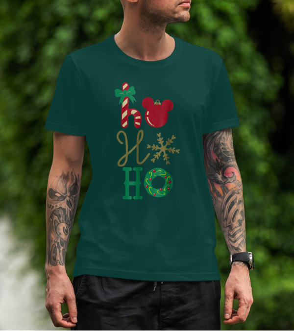 Ho Ho Ho Disney Mickey Holiday T-Shirt