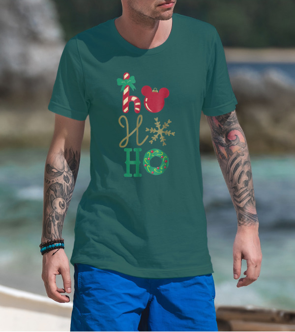 Ho Ho Ho Disney Mickey Holiday T-Shirt