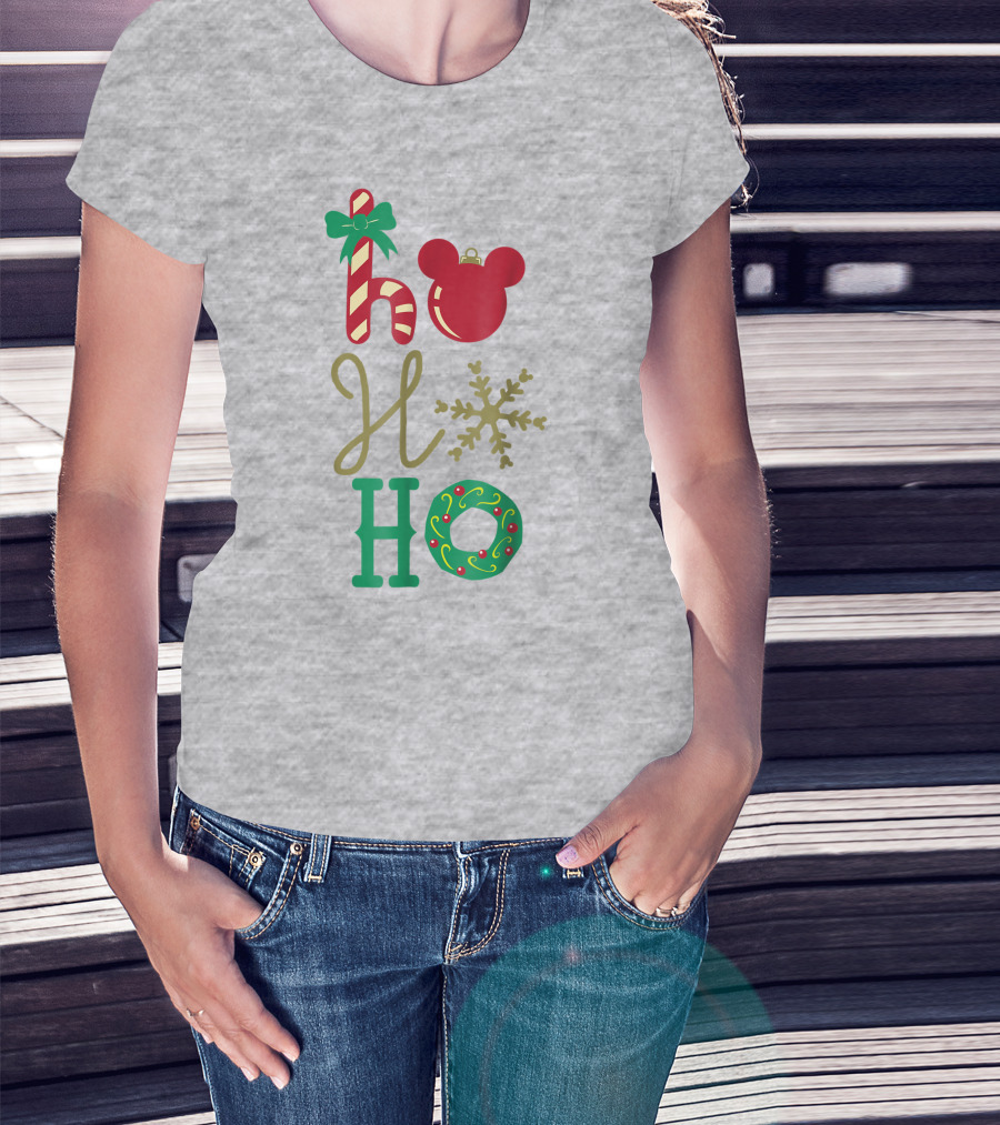 Disney Christmas Mickey Mouse Ho Ho Ho T-Shirt