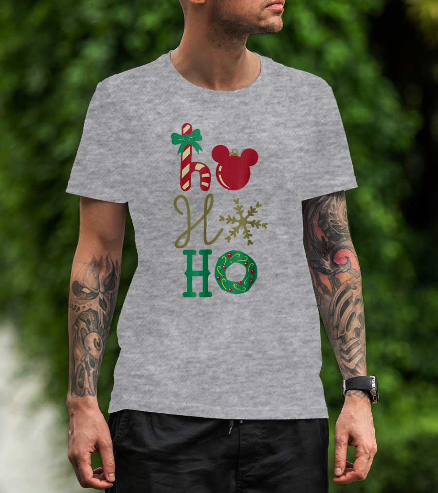 Disney Christmas Mickey Mouse Ho Ho Ho T-Shirt