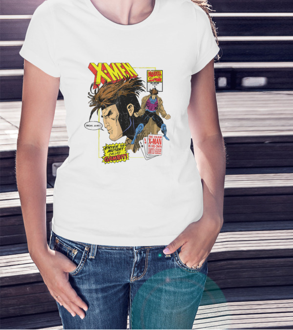 X-Men Marvel Comics Cajun X-Man Gambit Remy LeBeau Enter The Mutant Called Gambit T-Shirt