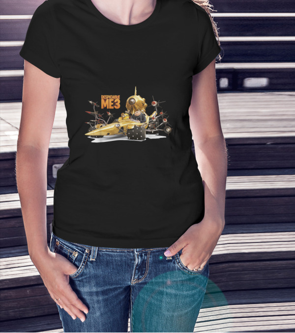 Despicable Me 3 Gru In Gold Submarine With Transforming Gadgets T-Shirt
