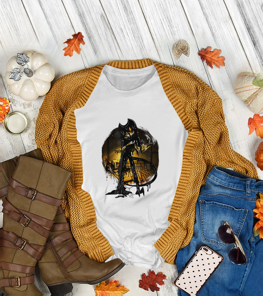 Bendy and the Ink Machine Nightmare Ink Creature Dream Scene T-Shirt