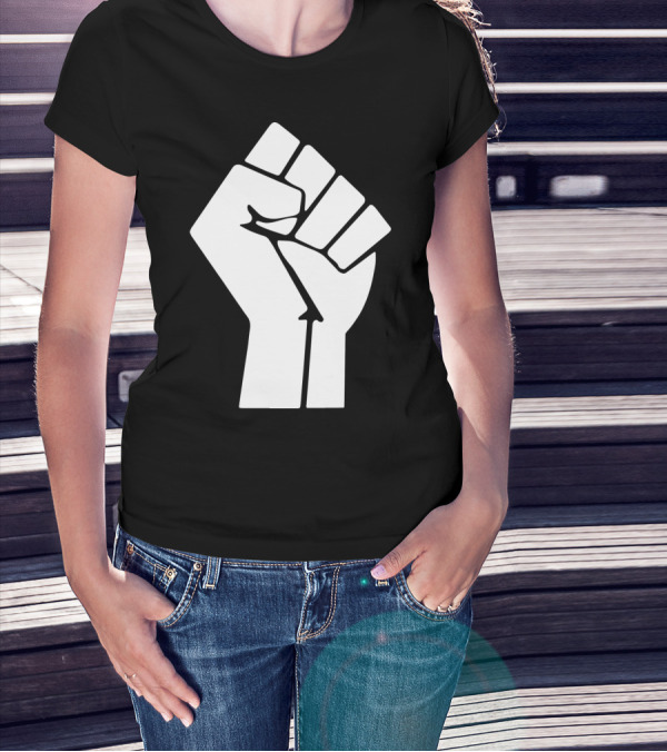 Black Power Raised Fist Papa T-Shirt
