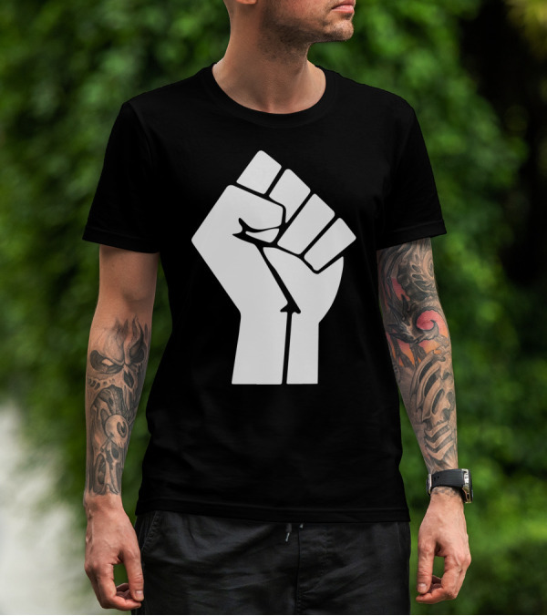 Black Power Raised Fist Papa T-Shirt