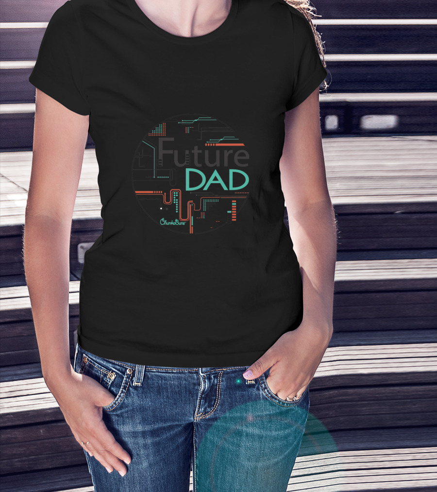 Future Dad Technology Circuit Design By ChumbaBums T-Shirt