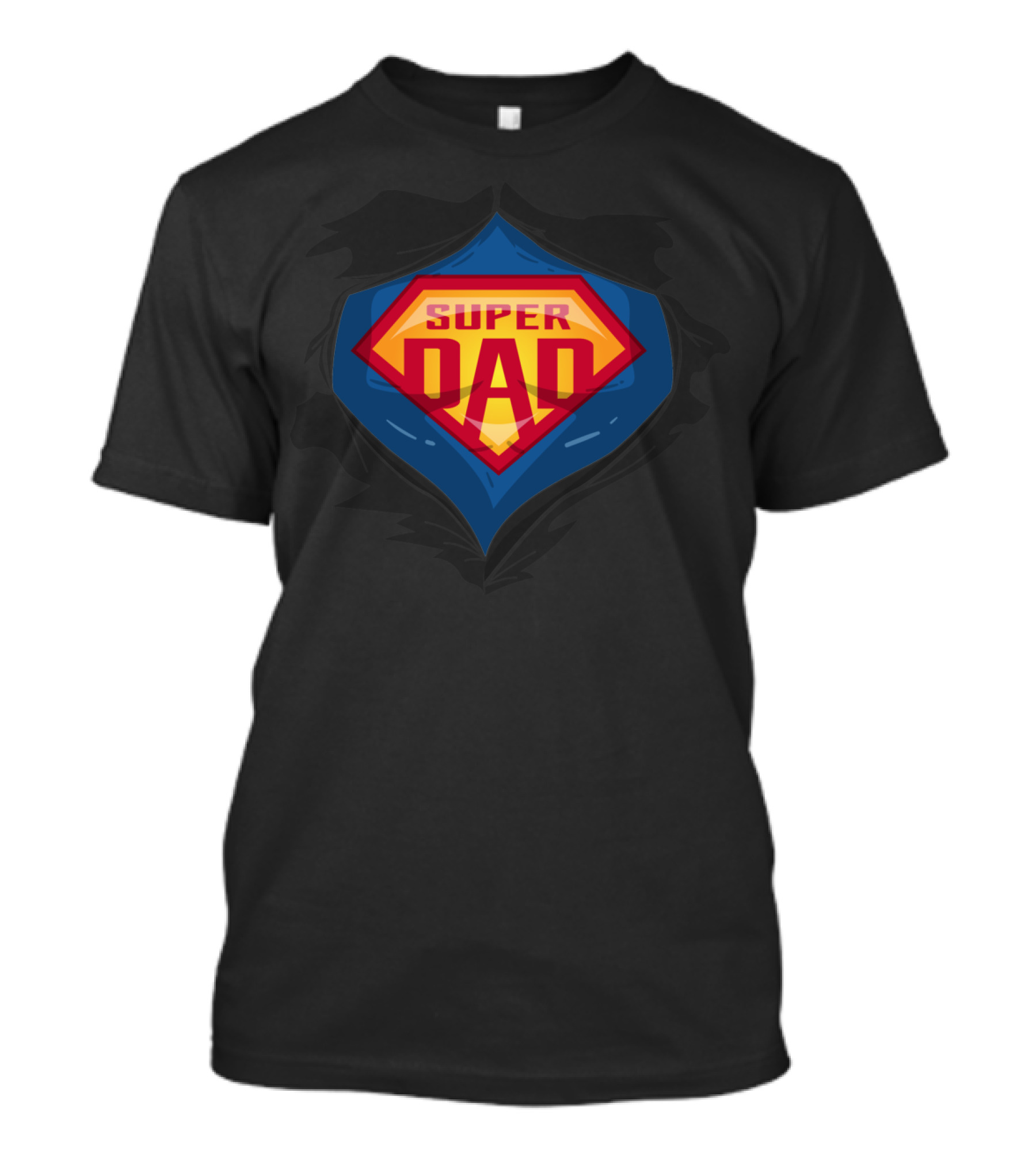 Super Dad Shield Emblem With Comic T-Shirt