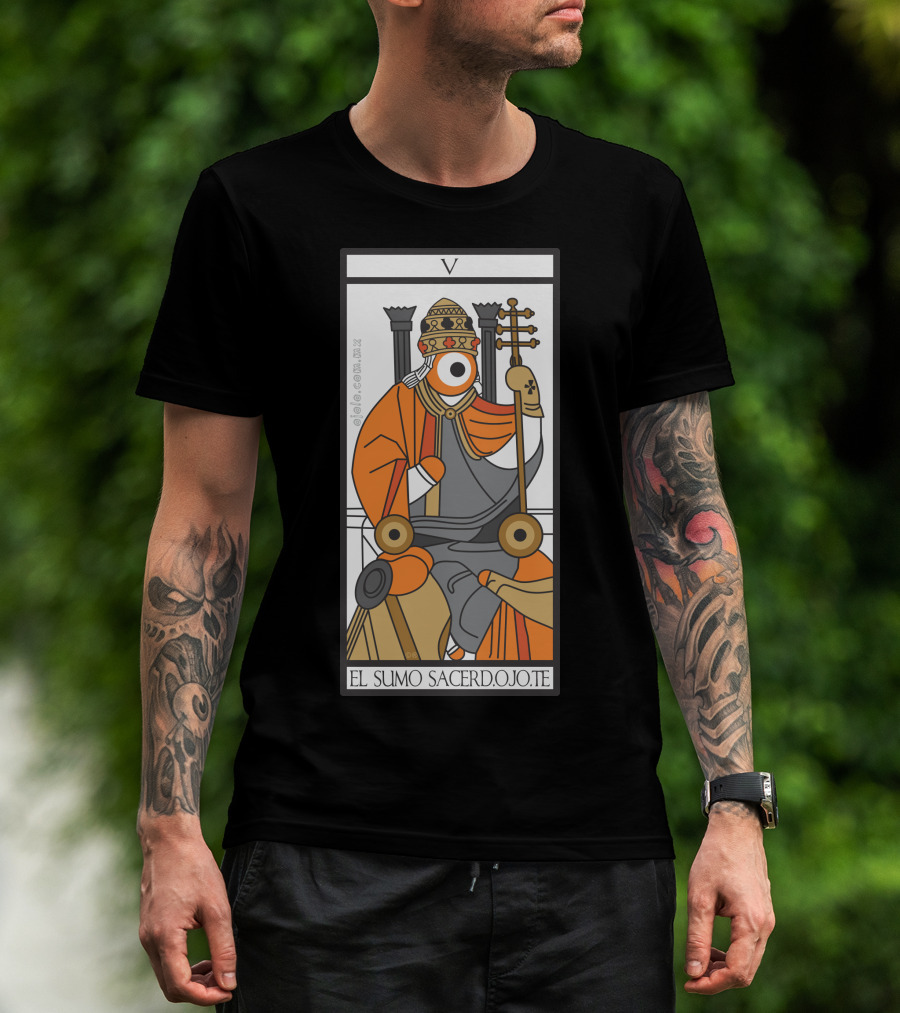 El Sumo Sacerd.ojote Tarot Card V Priest Symbolic T-Shirt