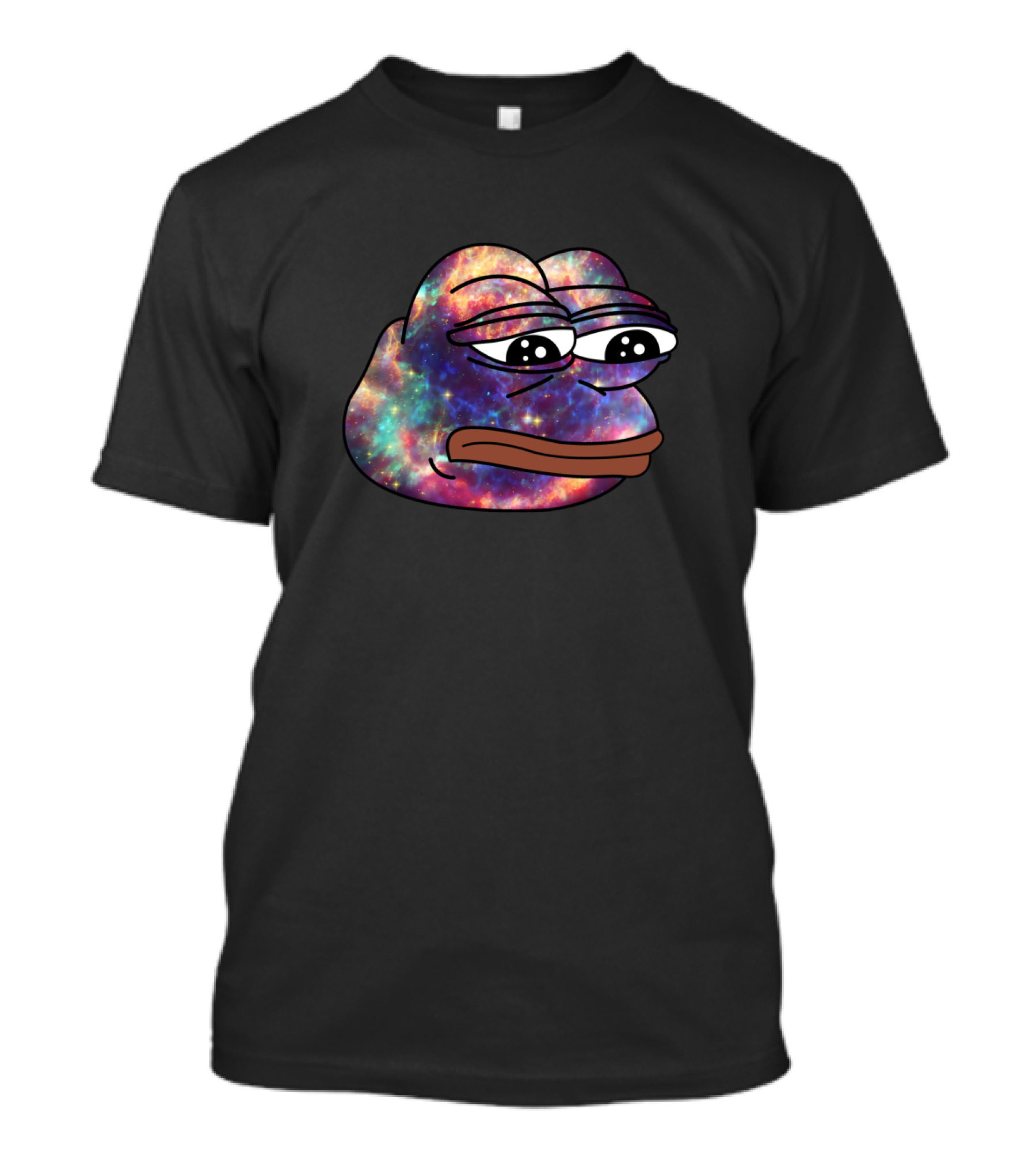 Rare Dank Cosmic Space Pepe Frog Meme Galaxy T-Shirt