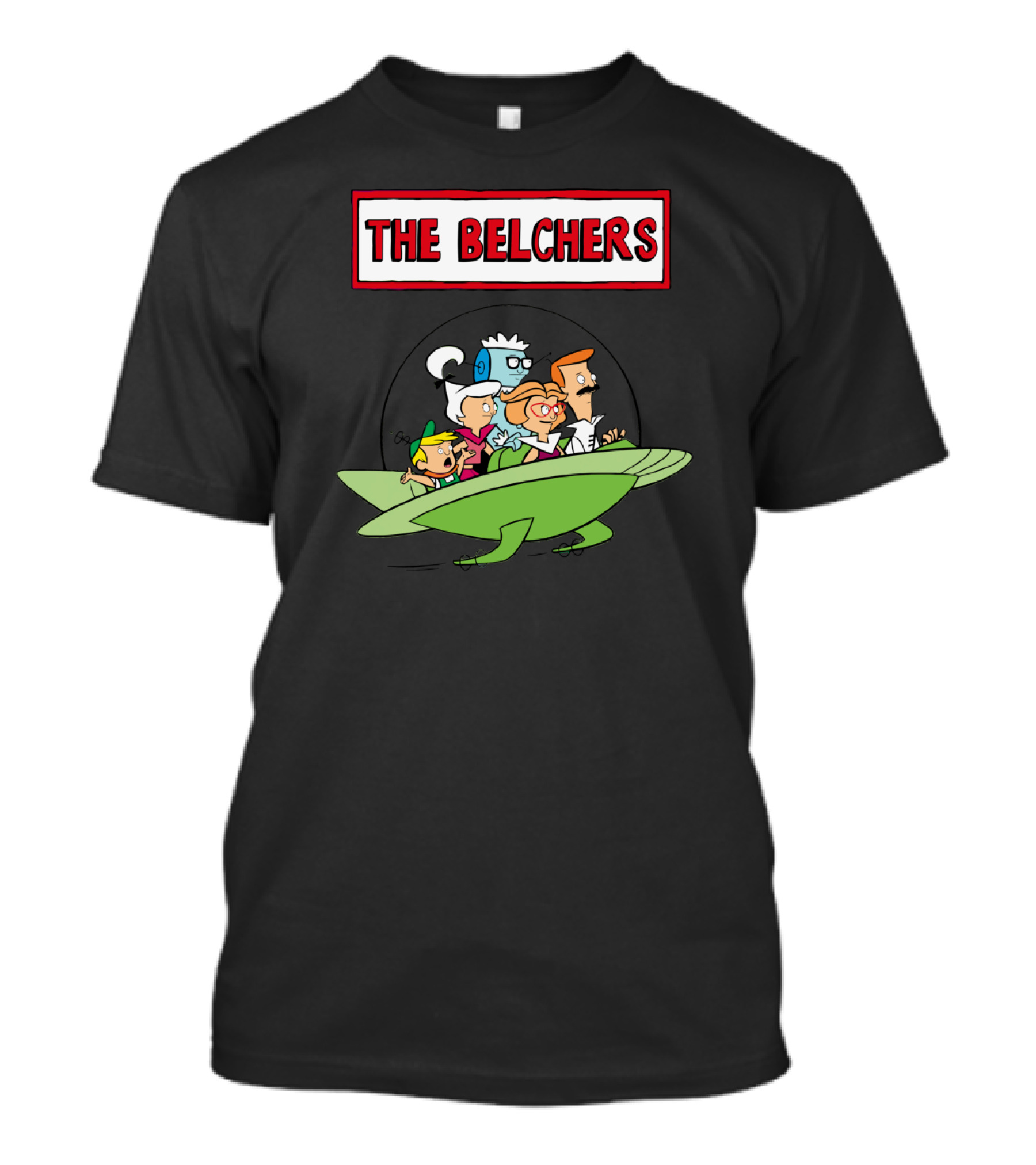 The Belchers Jetsons Parody Featuring Bob Belcher Family Crossover T-Shirt