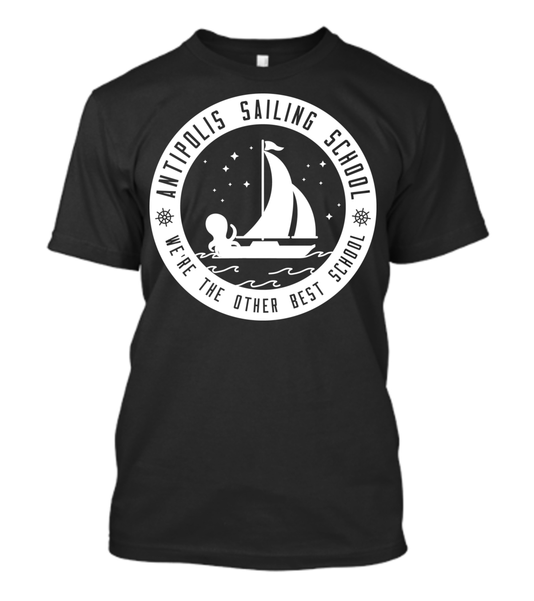 Antipolis Sailing School We're The Other Best School Nautical Octopus T-Shirt
