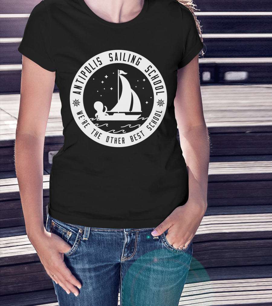Antipolis Sailing School We're The Other Best School Nautical Octopus T-Shirt