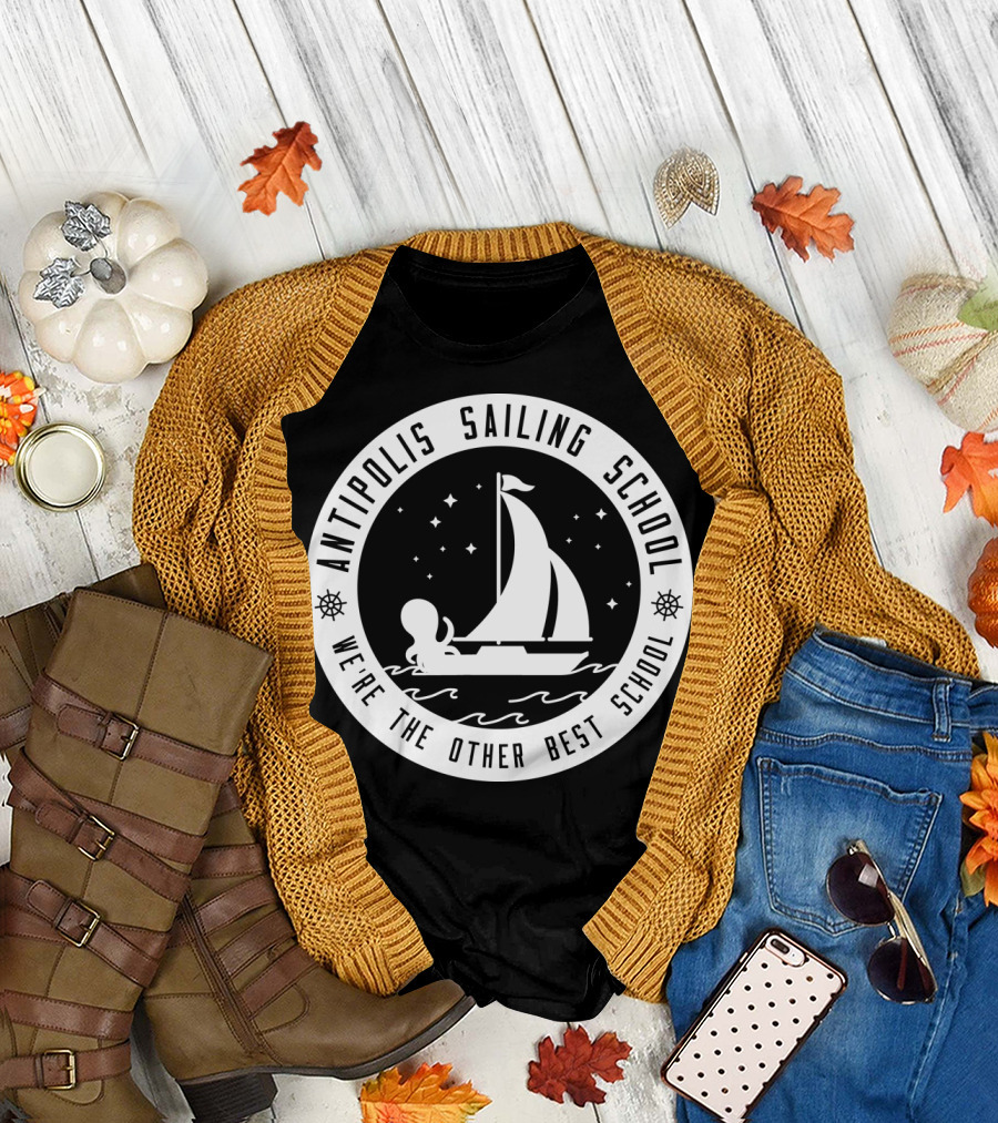 Antipolis Sailing School We're The Other Best School Nautical Octopus T-Shirt