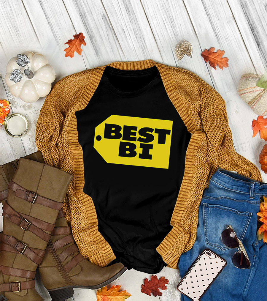 Best Bi Parody Yellow Price Tag T-Shirt