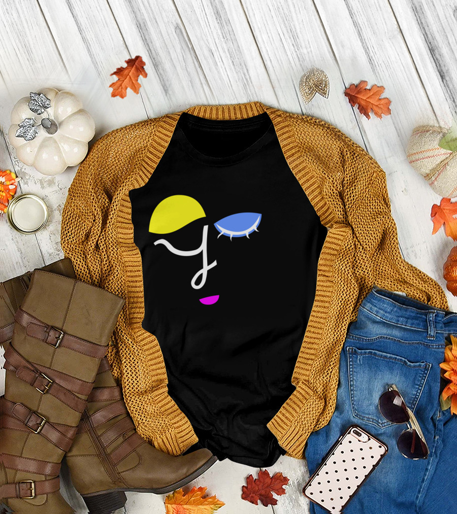 You Are the Best Heart Design with Colorful Face Elements and Playful Text T-Shirt