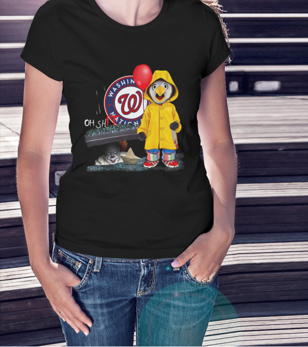 Washington Nationals Pennywise Penguin Red Balloon T-Shirt