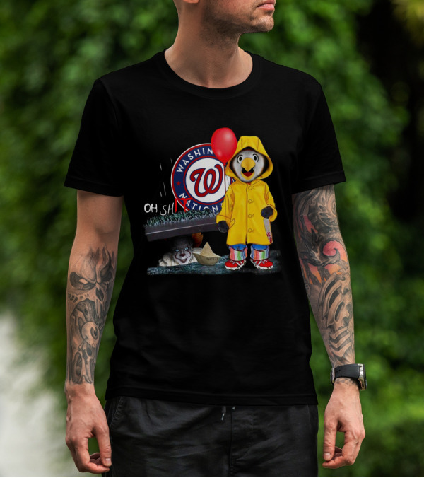 Washington Nationals Pennywise Penguin Red Balloon T-Shirt