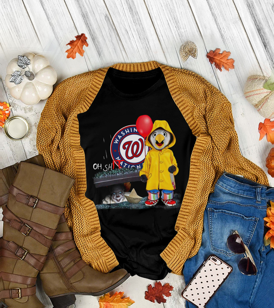 Washington Nationals Pennywise Penguin Red Balloon T-Shirt