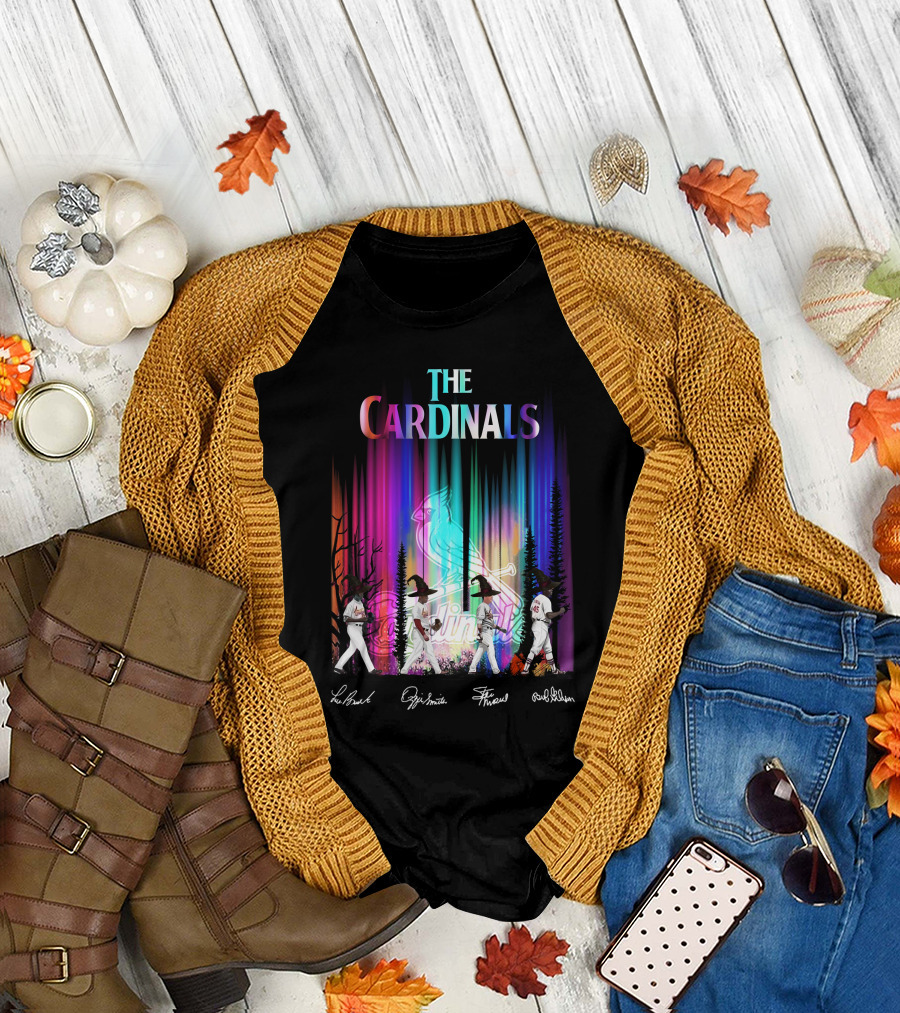 The Cardinals St. Louis Baseball Legends Aurora Borealis T-Shirt