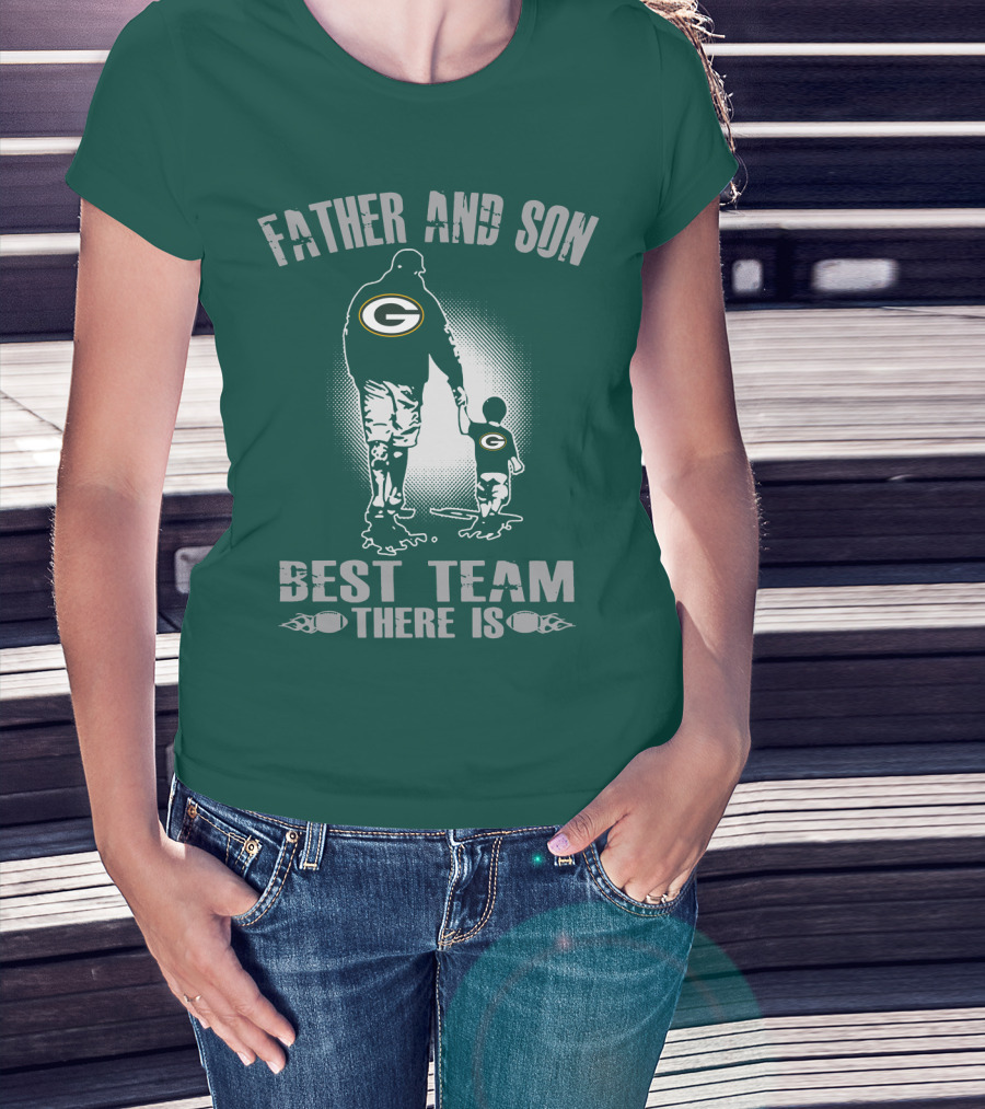 Father And Son Green Bay Packers Best Team There Is T-Shirt