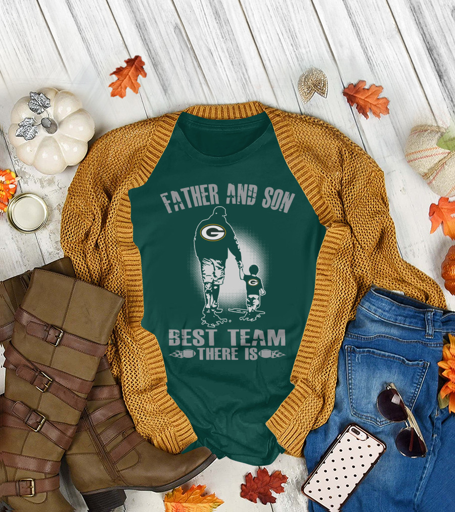 Father And Son Green Bay Packers Best Team There Is T-Shirt