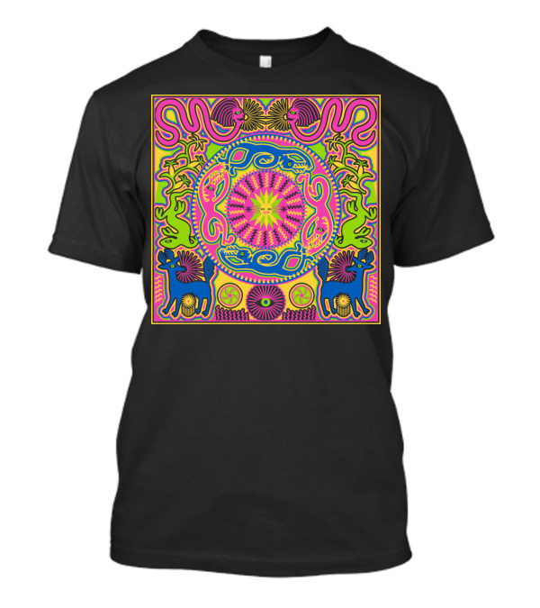 Creating Daylight Psychedelic Animals And Floral Patterns With Vibrant Colors T-Shirt