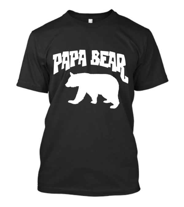 Papa Bear Baby Bear Fathers Dad Son Daughter Matching Cute Funny T-Shirt