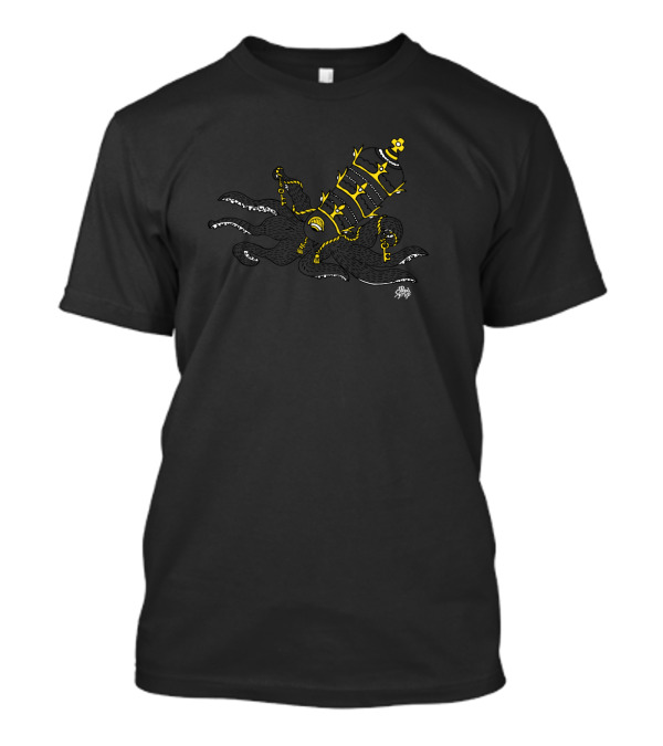Bishop Of The Holy Sea Papal Tiara With Tentacles Mysterious Nautical Fusion T-Shirt